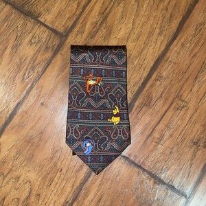 Vintage Disney Store paisley tie Winnie the Pooh EUC